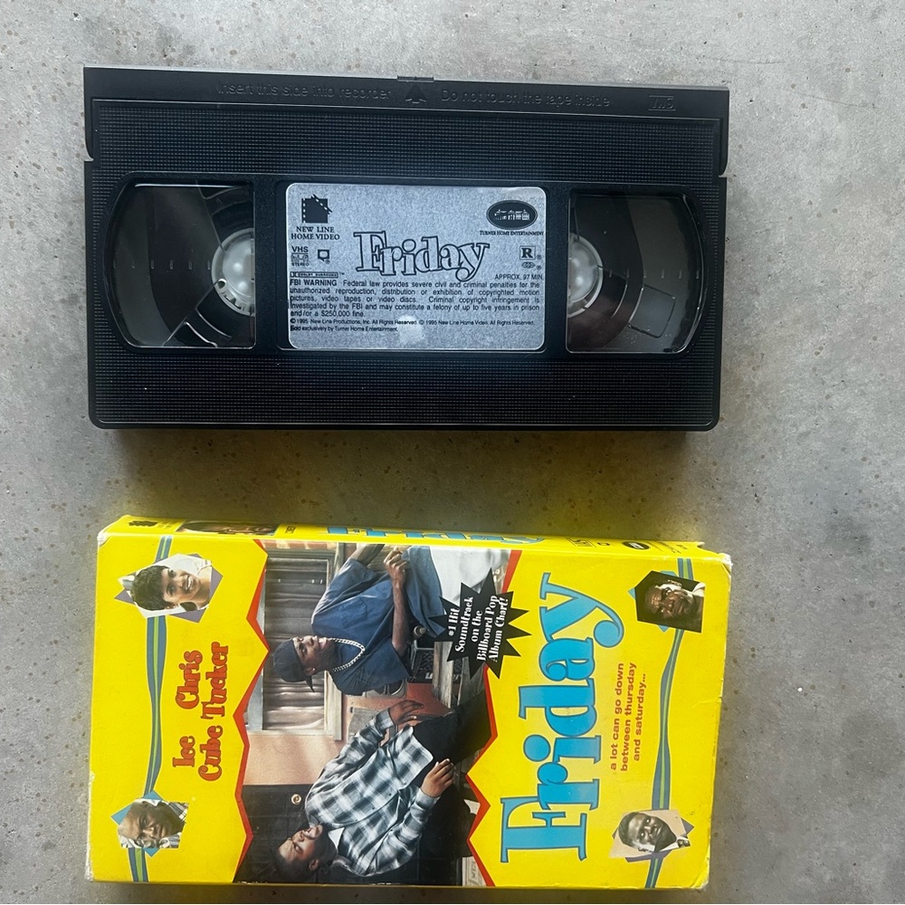 Friday VHS Tape with Yellow Cover